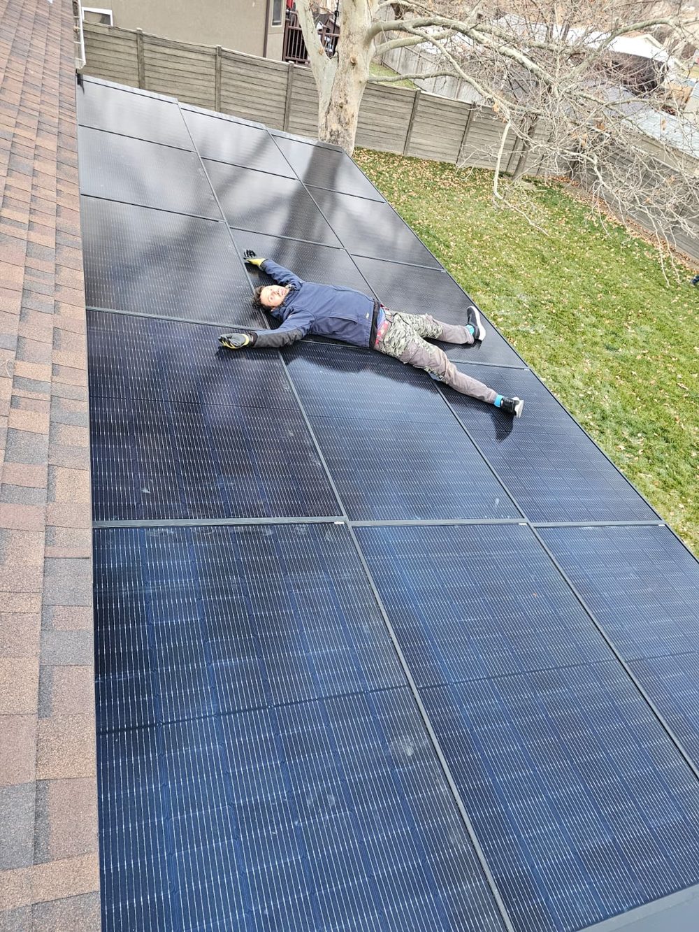 Home in Salt Lake City with an integrated solar roof